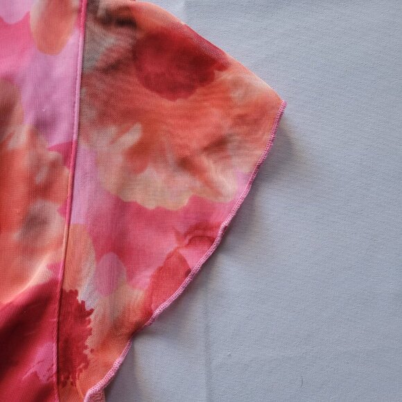 Ashley Stewart Pink Floral Print Midi Dress (Size: 26) - Picture 13 of 15